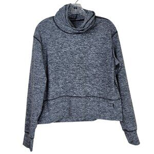 Lululemon Ready to Rulu Fleece Pullover Heathered Gray Cozy Funnel Neck